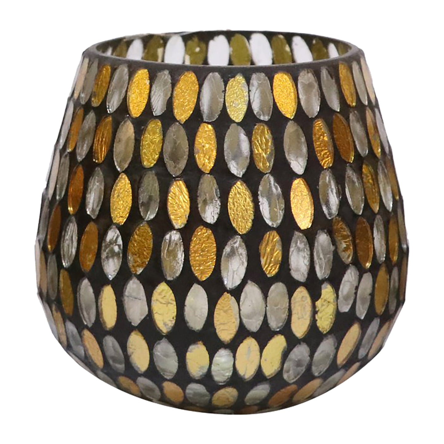 Glass, 5"h Votive Holder, Copper