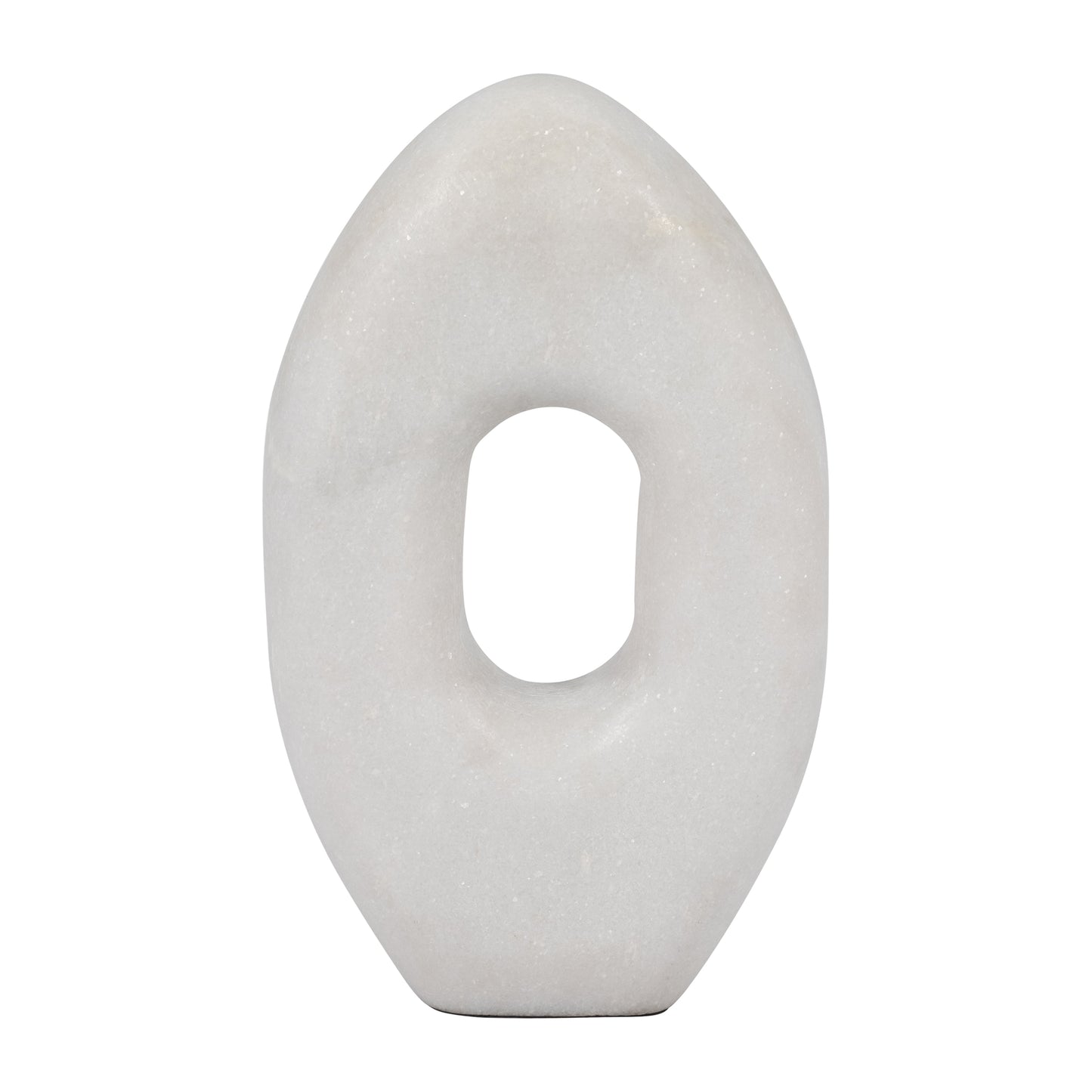 Marble, 9" Sculpture, White