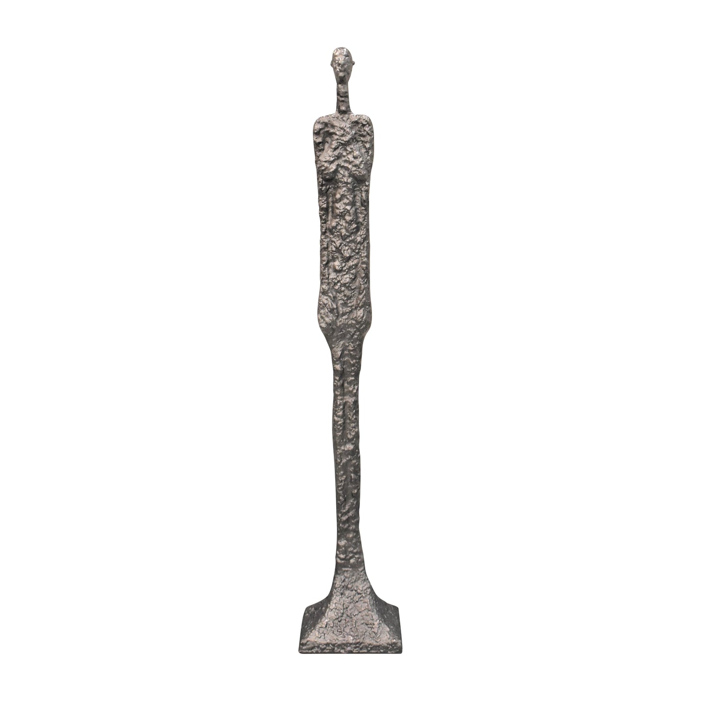 Metal, 59" Tribal Floor Sculpture, Bronze