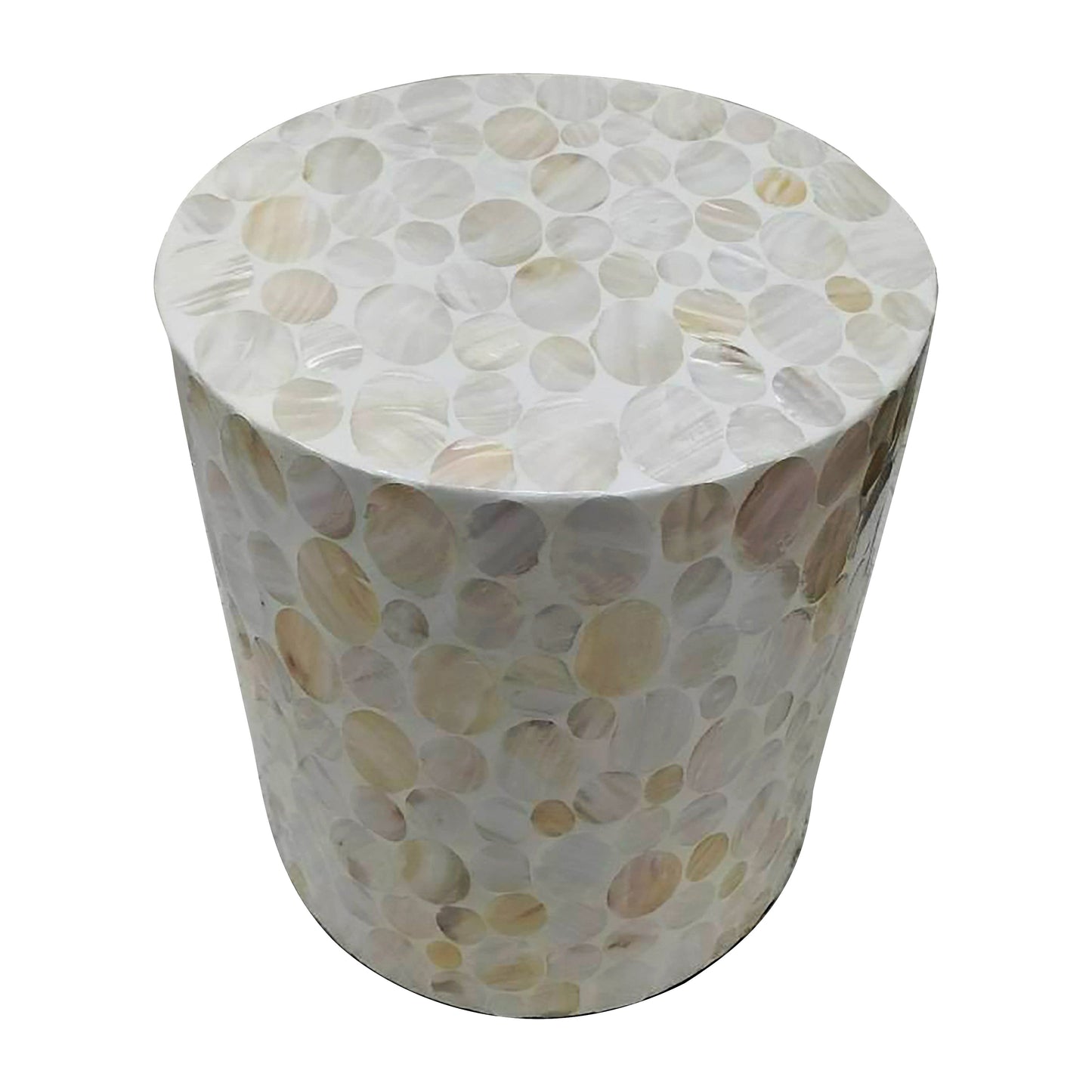 Capiz. 16" Stool, Natural