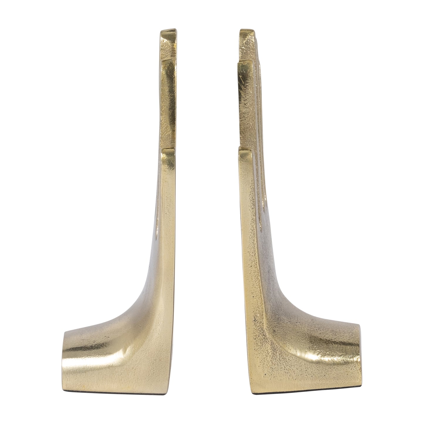 Metal, S/2 7" Hands Bookends, Gold