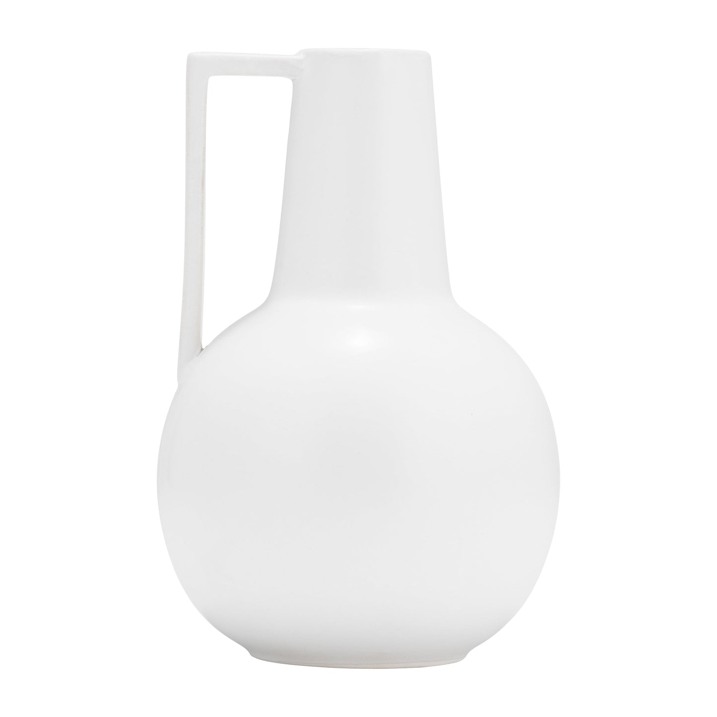 Cer, 9",vase,white