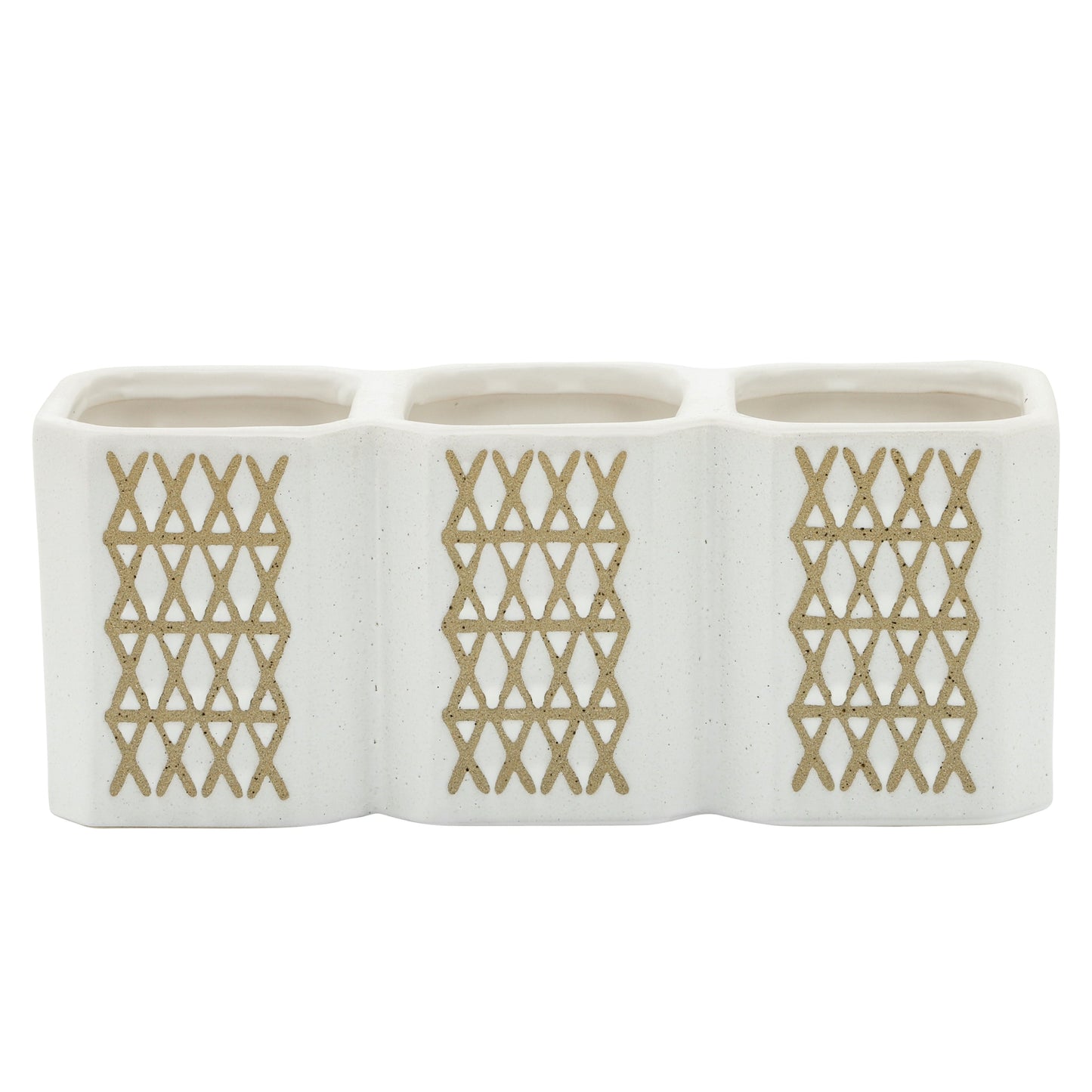 3-cup X-pen Holder, Beige
