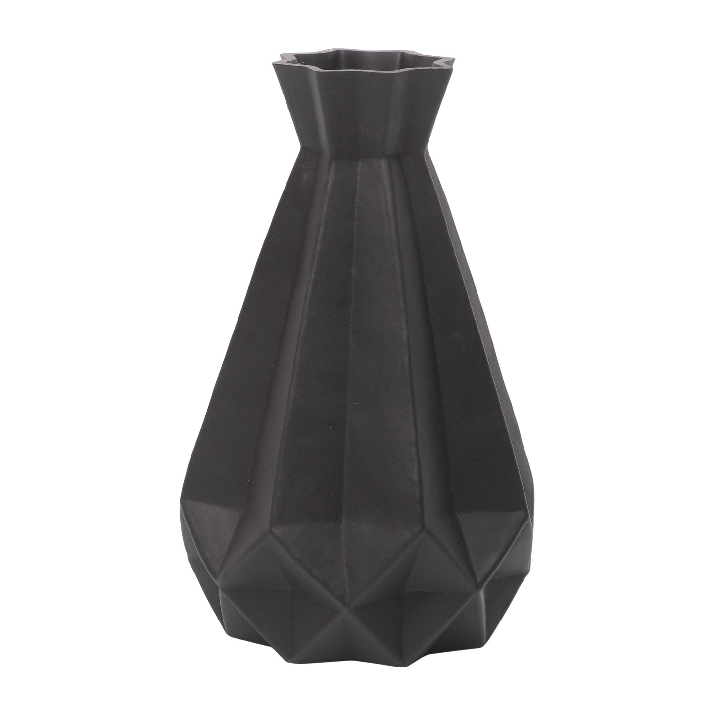 Glass, 9"h Classic Vase, Black