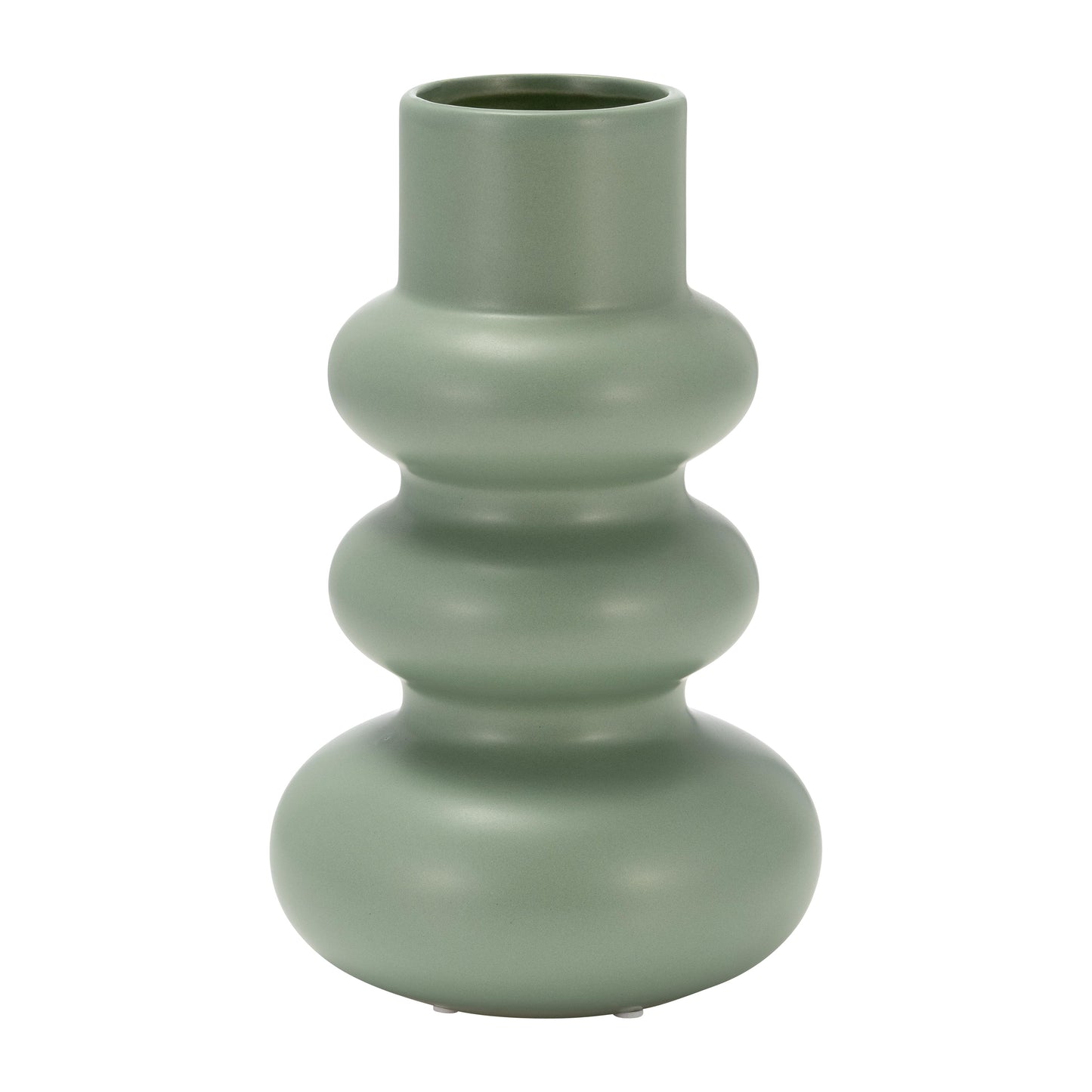 Dol, 10"h Stacked Spheres,dark Sage