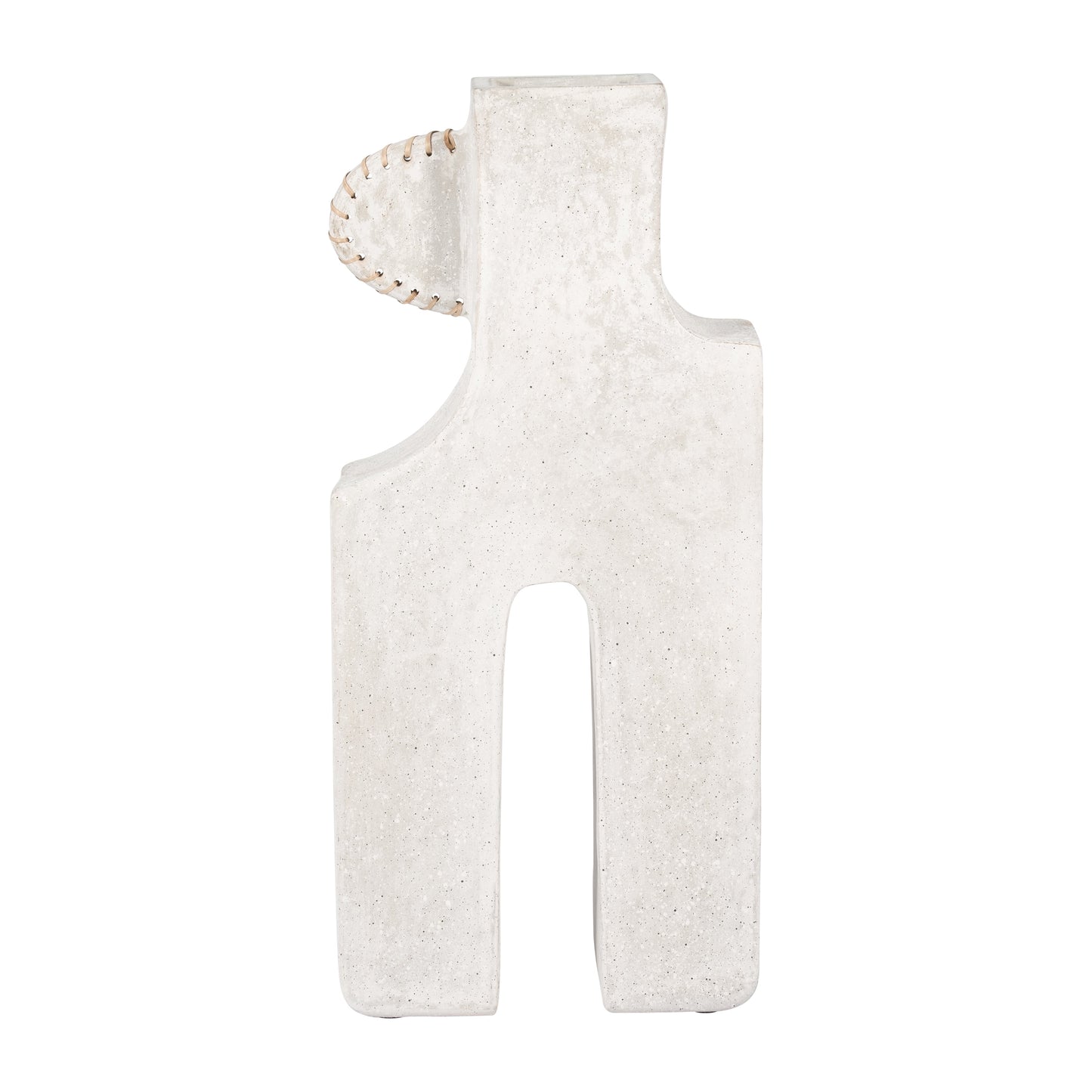 Ecomix, 21"h Abstract Vase, White