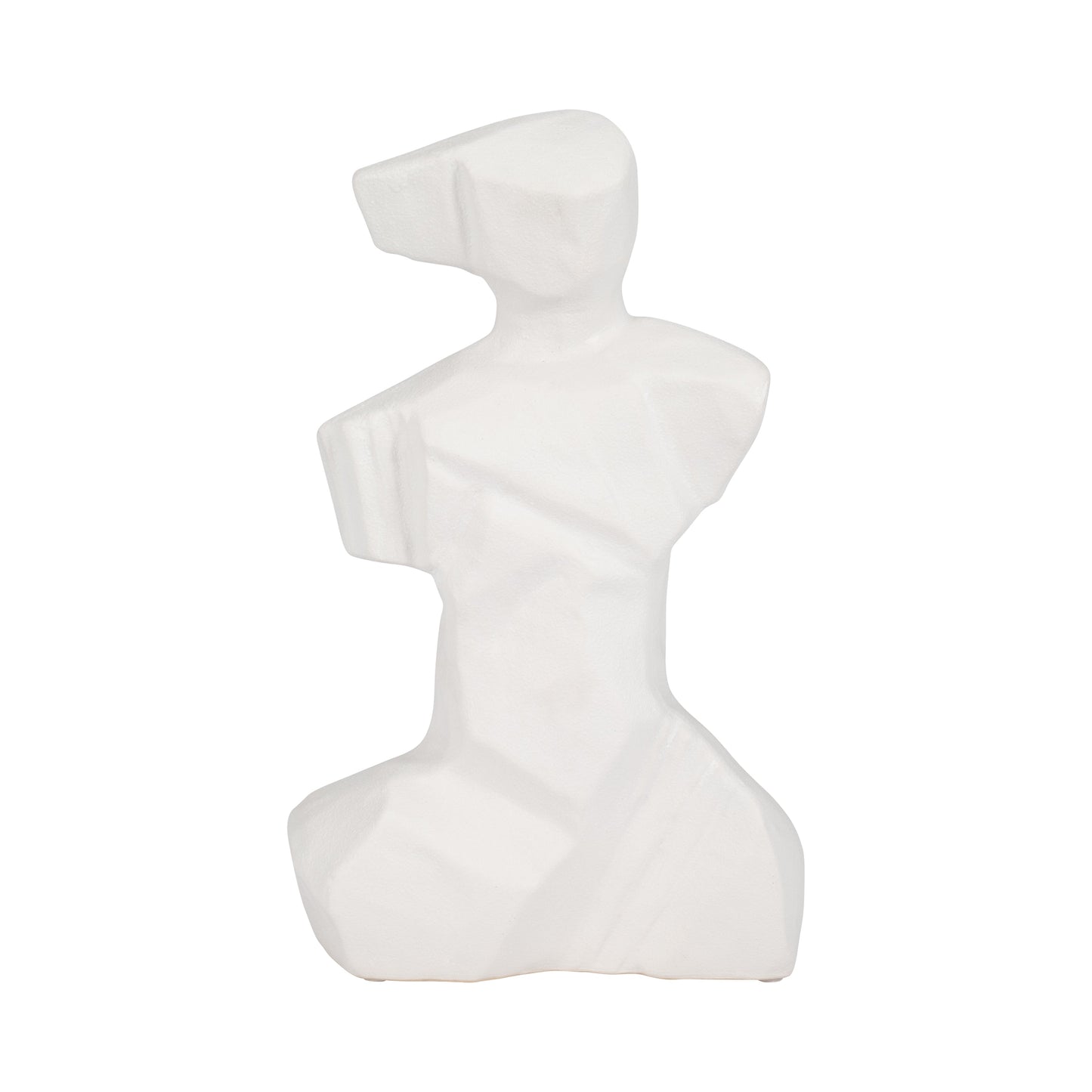 13" Abstract Venetian Figurine, White