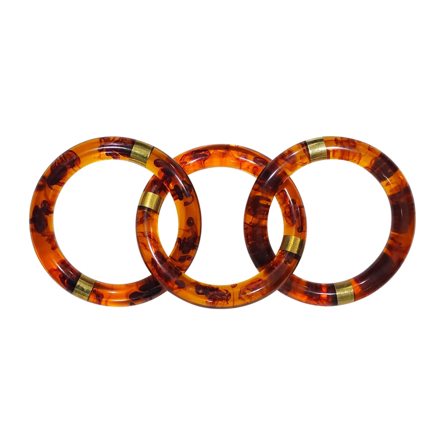 Resin, 13" Tortoise Chain W Brass, Multi