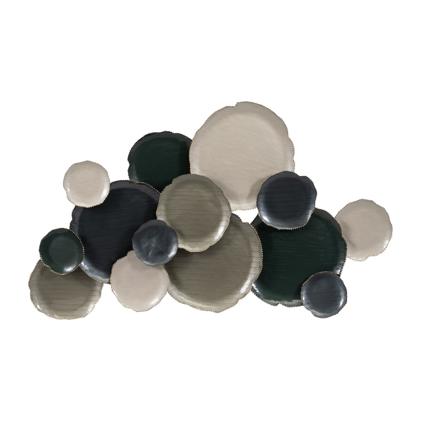 Metal, 49" Lily Pads Wall Deco, Multi