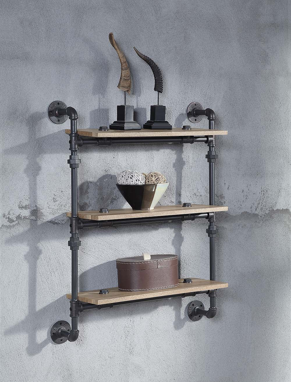 Brantley Wall Rack W/3 Shelves