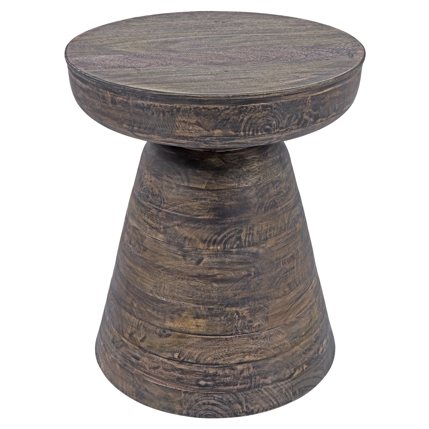 Wood, 19" Side Table, Dk Brown