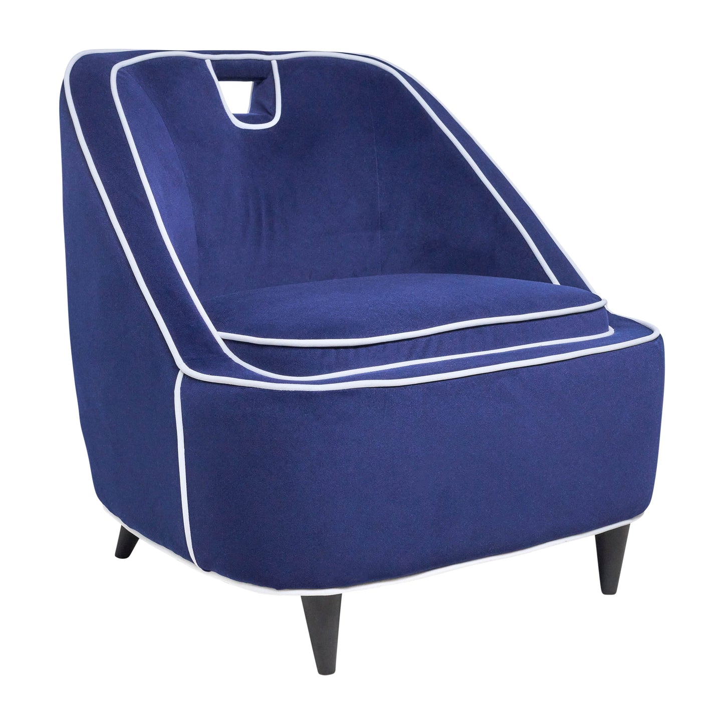 Two-toned Accent Chair - Dark Blue Kd