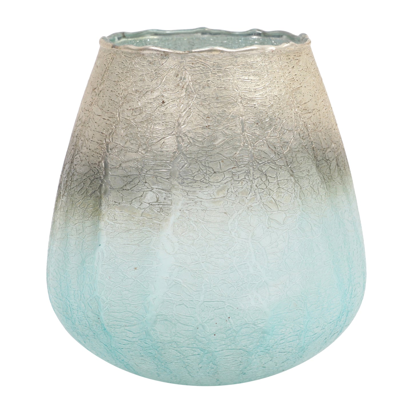 Glass, 5"h Votive Holder, Blue