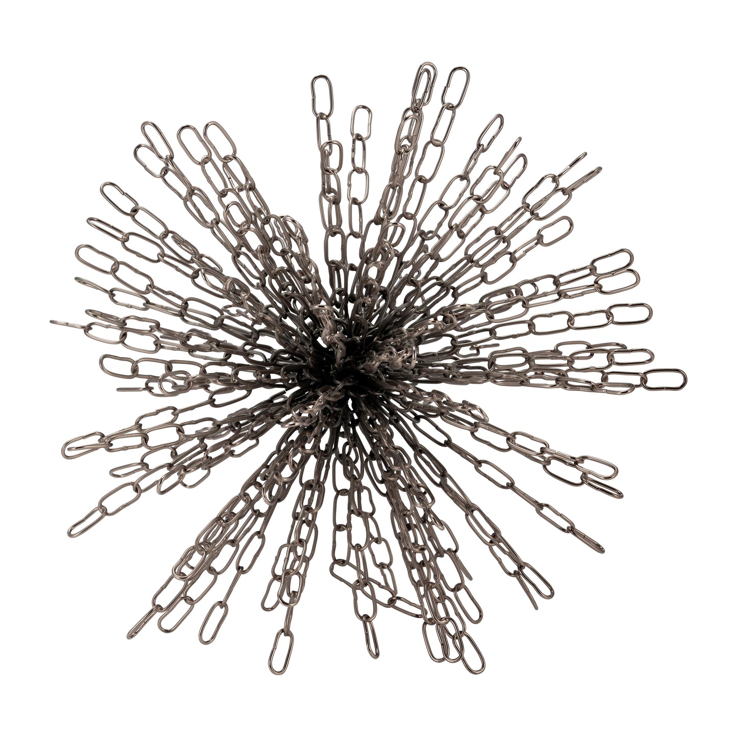 Metal, 12" Chain Orb, Black