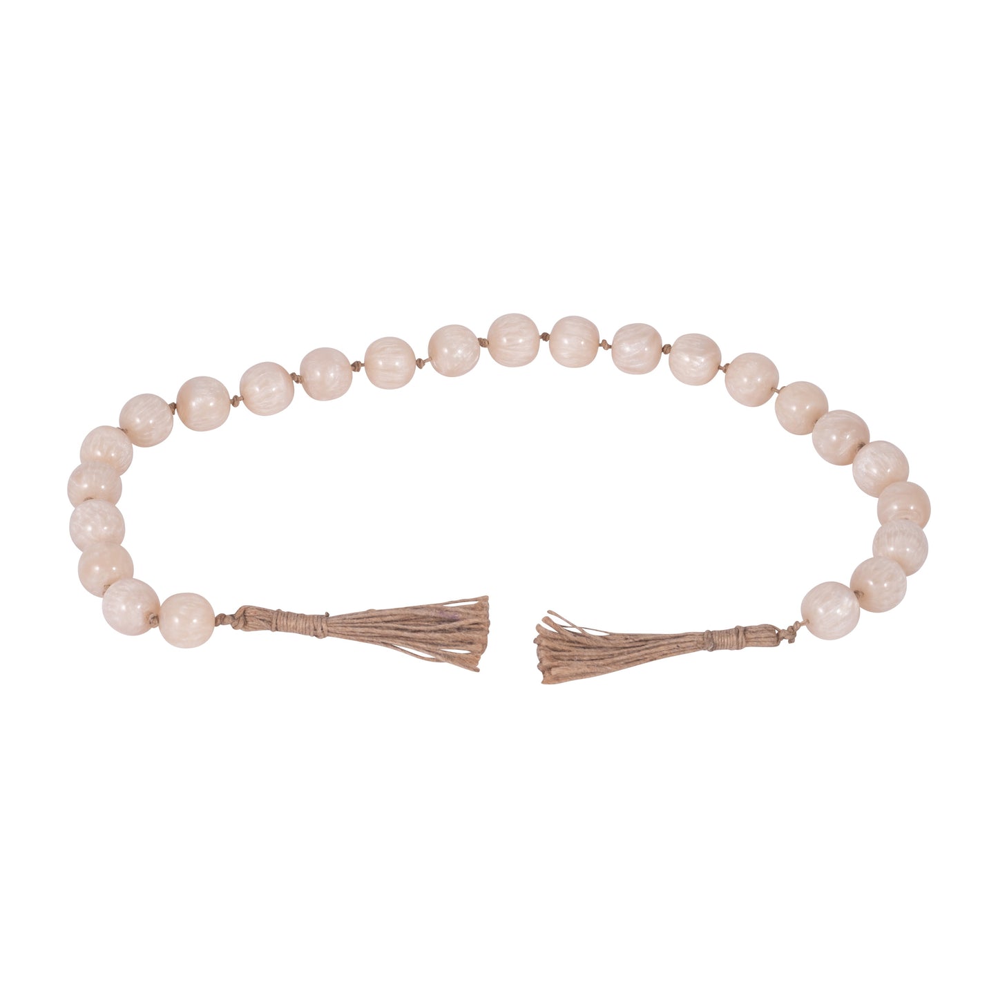 Resin, 36x1 Bead Garland, Ivory