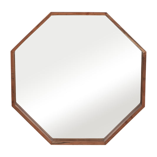 Wood,30x30, Octagon Shaped Mirror,cherry