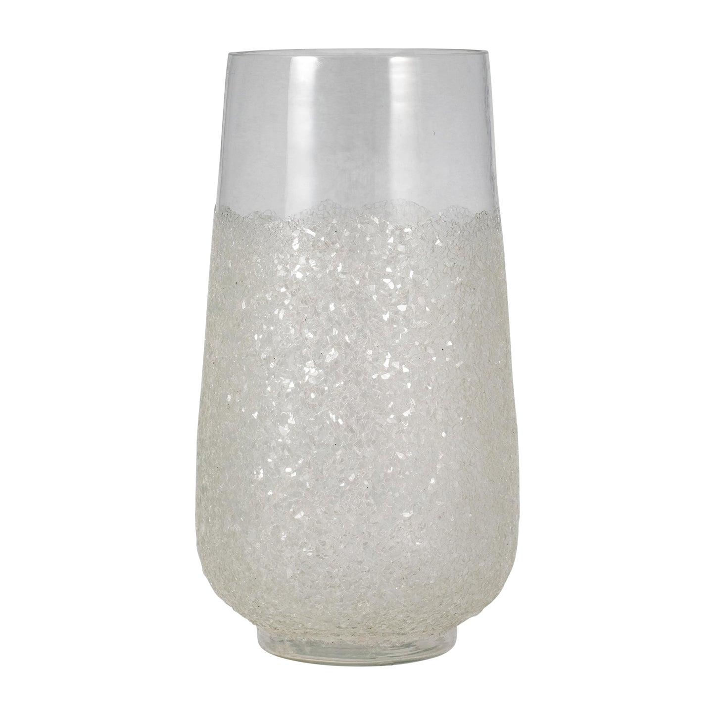 Glass, 14" Sugar Vase, Clear