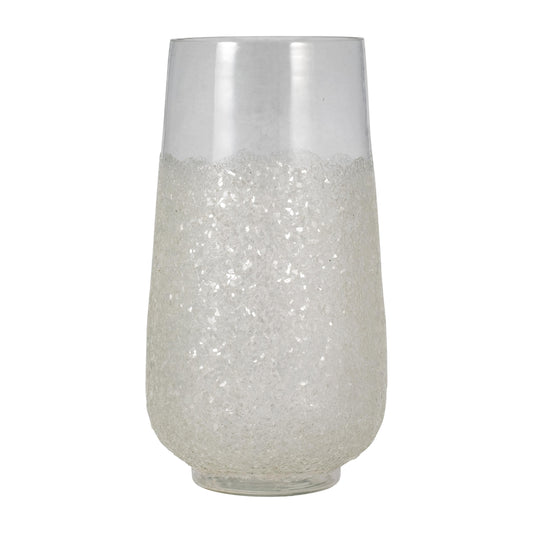 Glass, 14" Sugar Vase, Clear