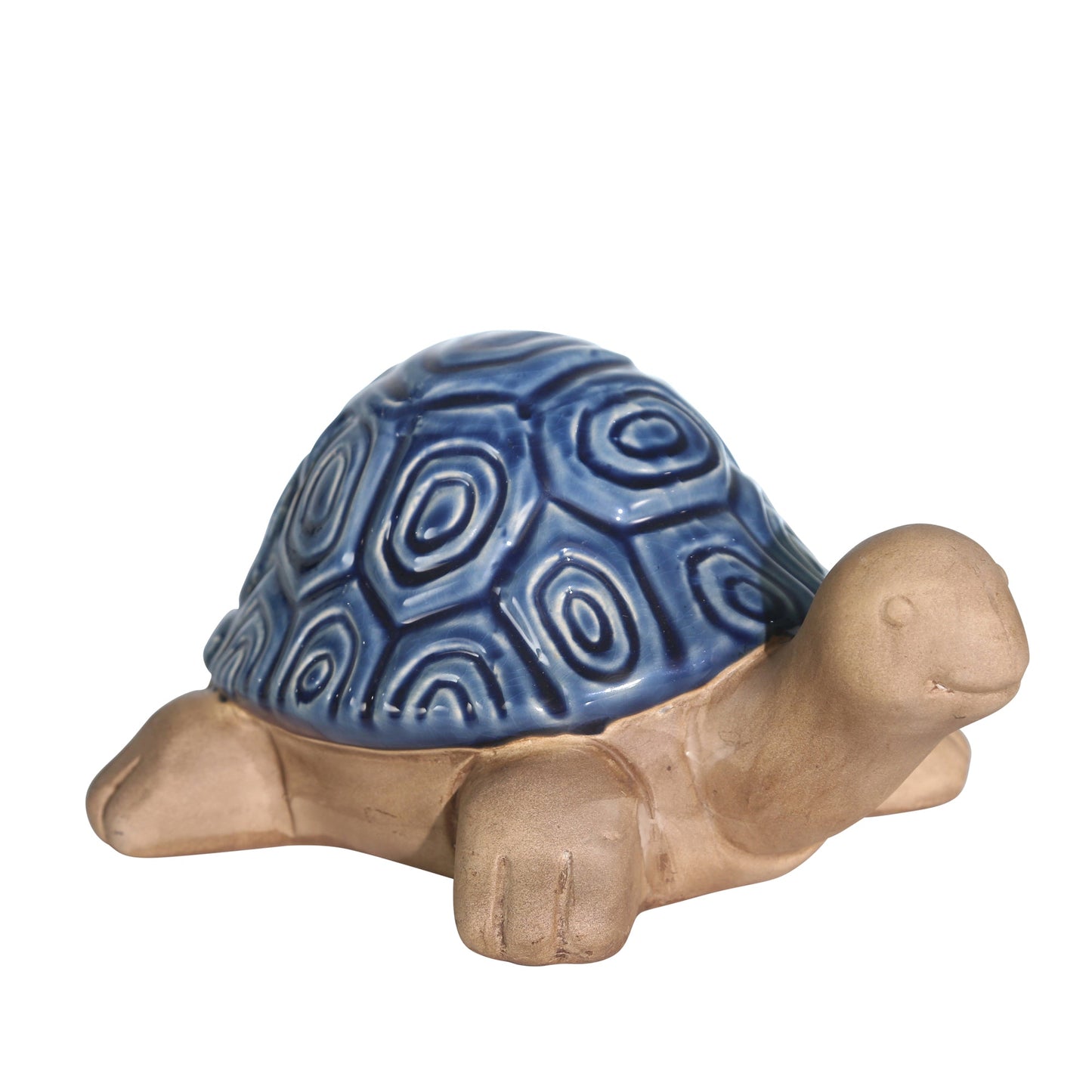 Ceramic Tortoise, 10" Navy