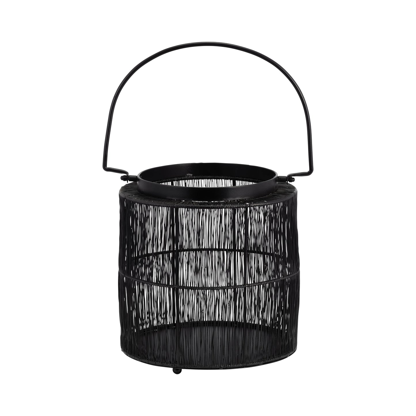 Metal 10.25" Wire Lantern, Black