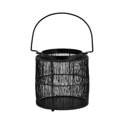 Metal 10.25" Wire Lantern, Black