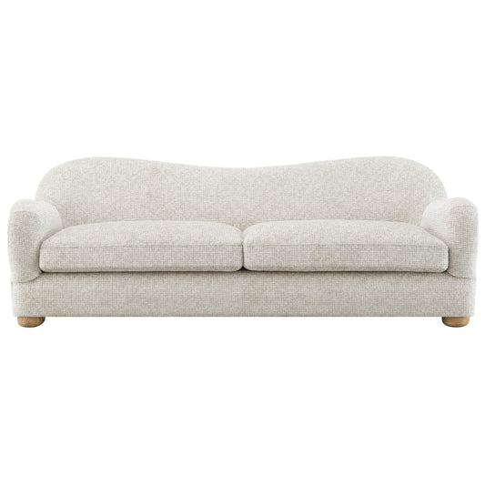 Curved Back Sofa, Beige