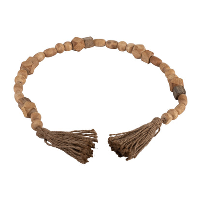 Wood, 32x.75 Bead Garland, Natural