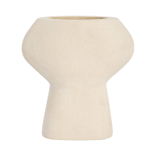 Stone, 7" Bulbous Vase, Natural