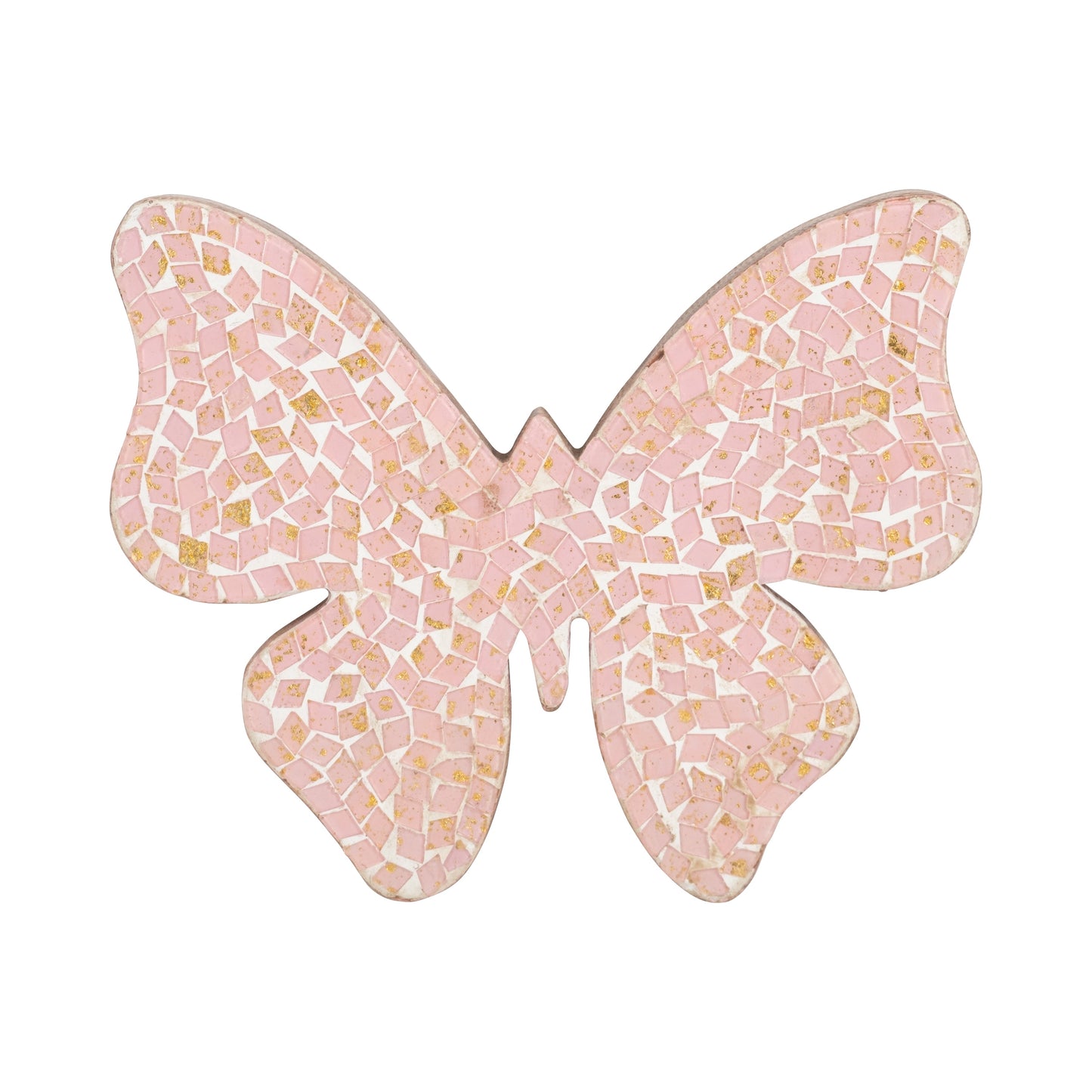 8" Mosaic Butterfly, Blush