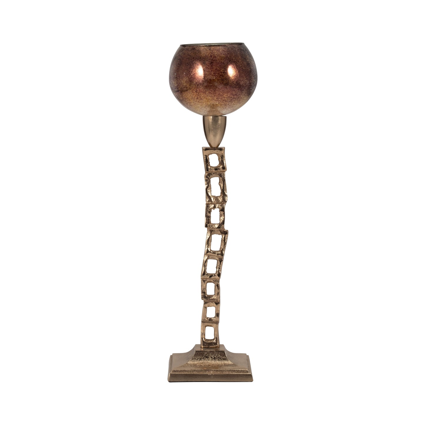 Metal, 18" Tealight Holder W/ Base, Gold