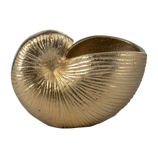 Metal,4"h,hollow Shell Vase,champagne