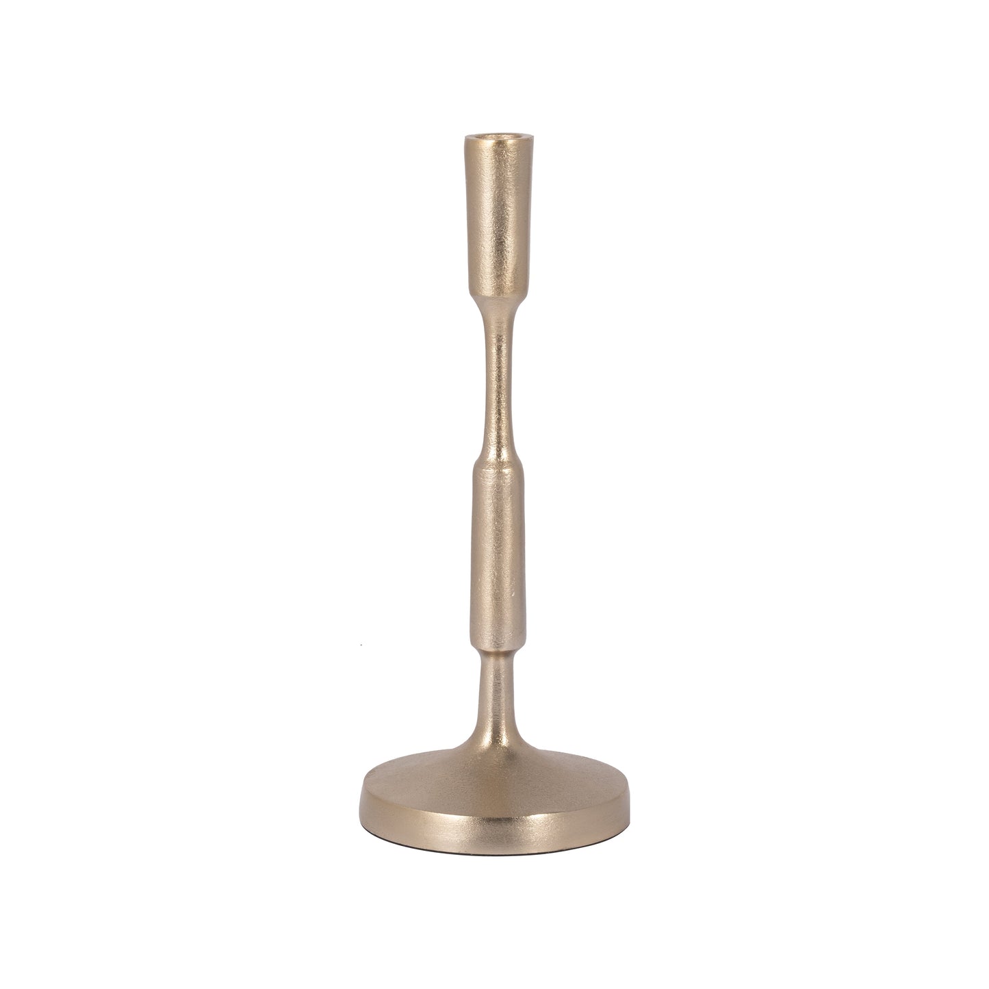 Metal, 12"h Taper Candle Holder, Champagne