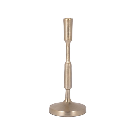 Metal, 12"h Taper Candle Holder, Champagne