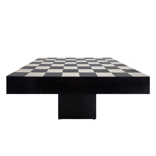 32x32 Resin Chess Set, Black/white 2boxes