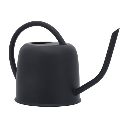 Metal 7"h Watering Can, Black