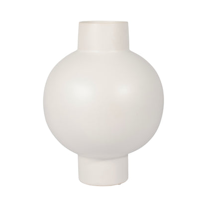 Cer, 15"h Bubble Vase, Creme