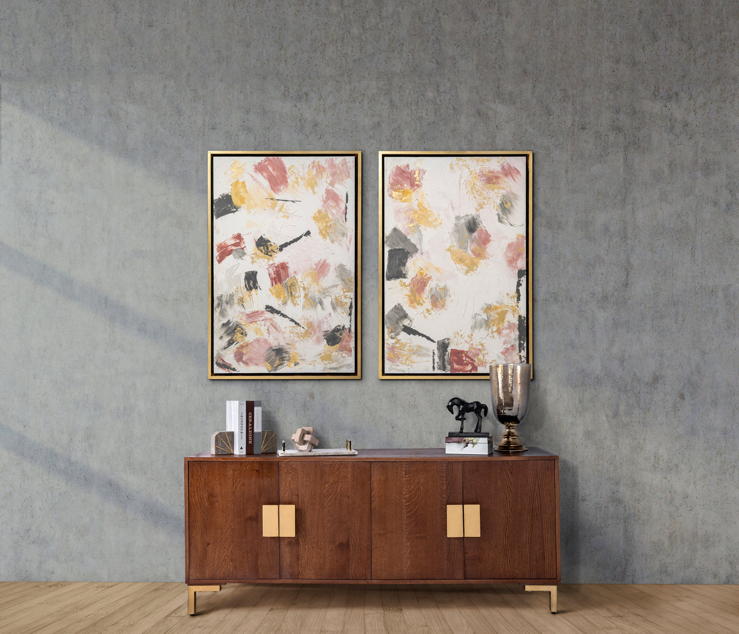 S/2 Marble 5"h Polished Bookends W/gold Inlays,ony