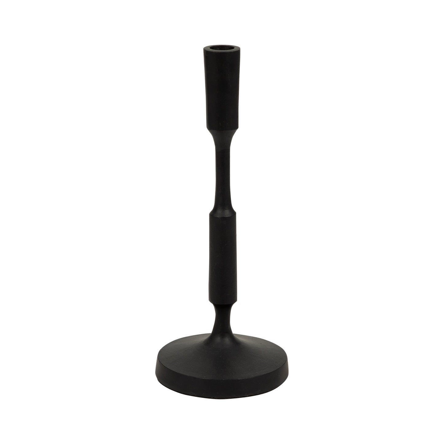 Metal, 12"h Taper Candle Holder, Black