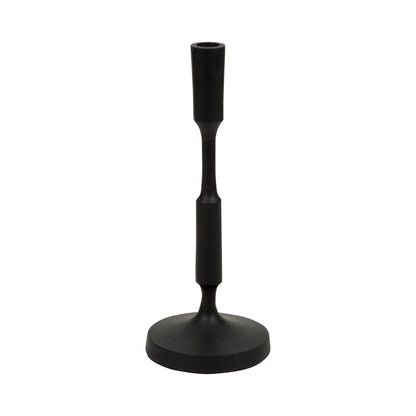 Metal, 12"h Taper Candle Holder, Black