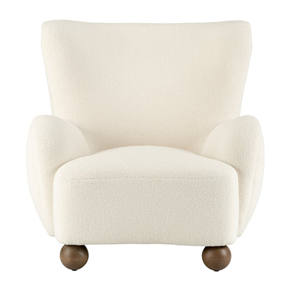 Wingback Occasional Chair, Beige