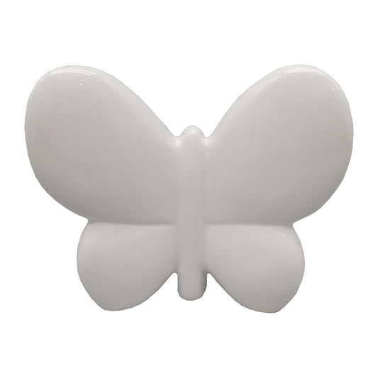 Cer, 6" Balloon Butterfly, White