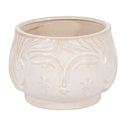 7" Grandma Planter, White