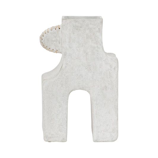 Ecomix, 19"h Abstract Vase, White