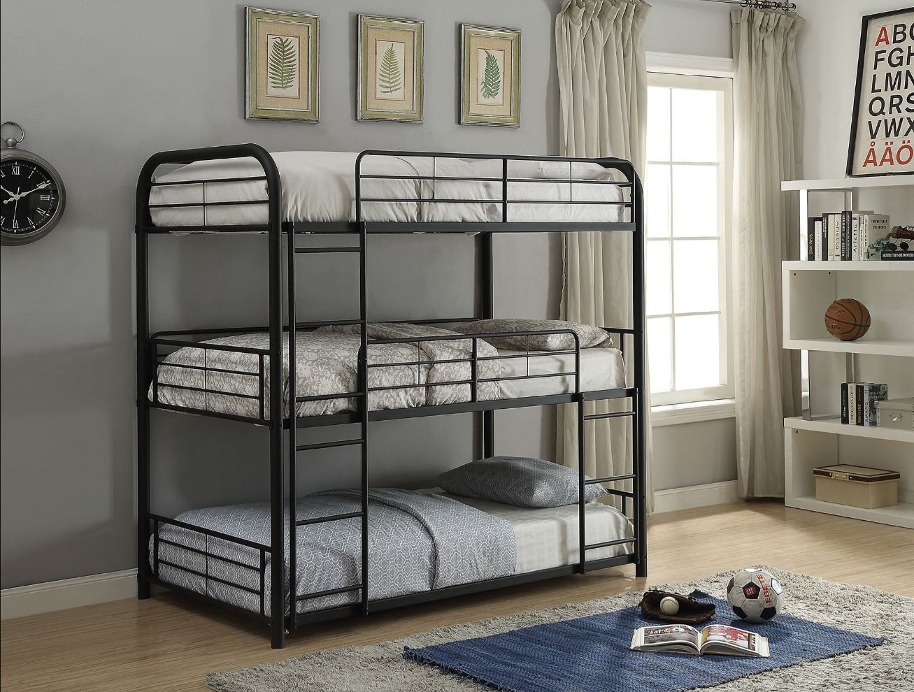 Cairo Triple Bunk Bed - Twin