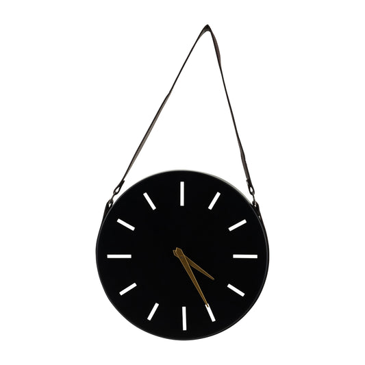 Metal, 14" Wall Clock, Black