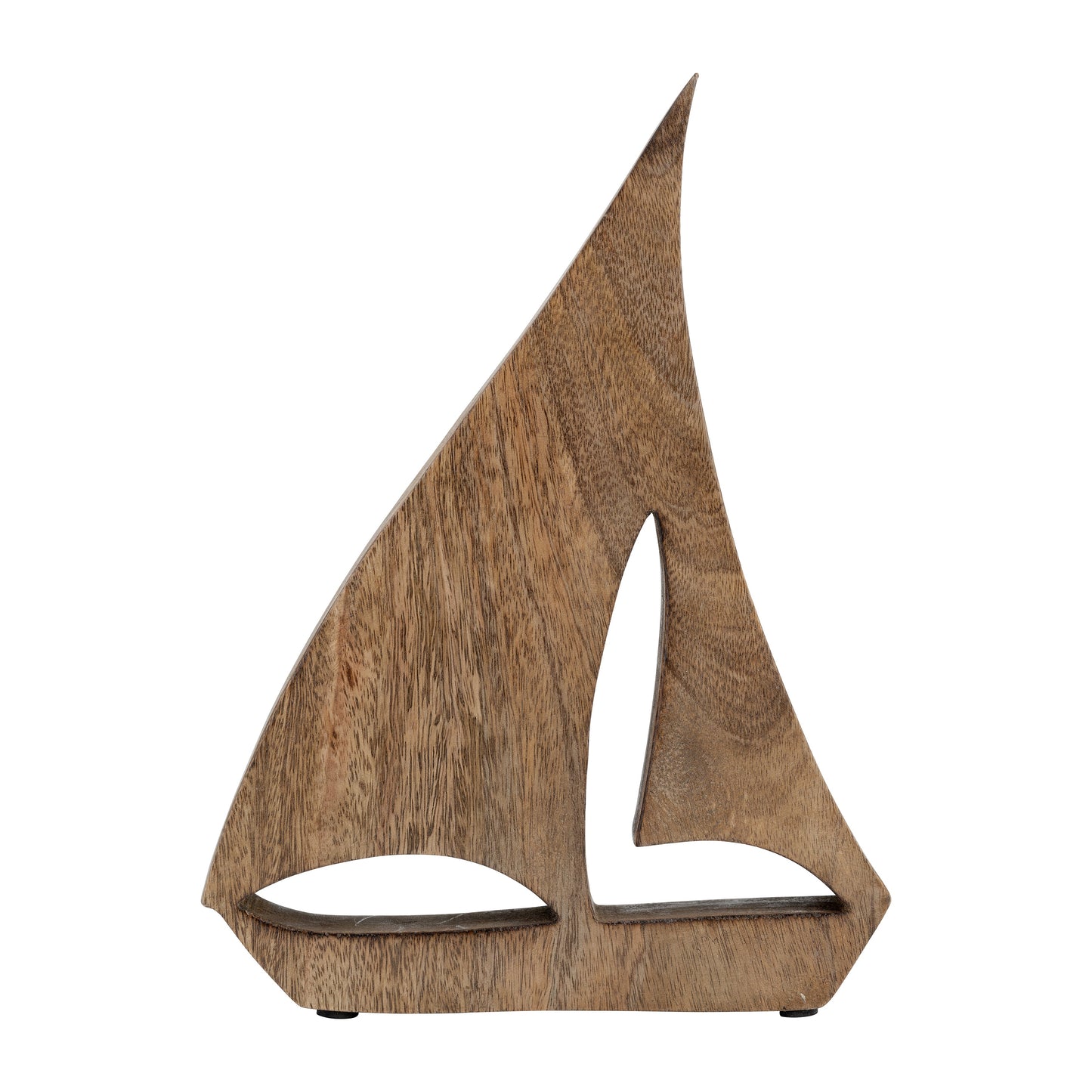 Wood, 9x12" Sailboat, Brown