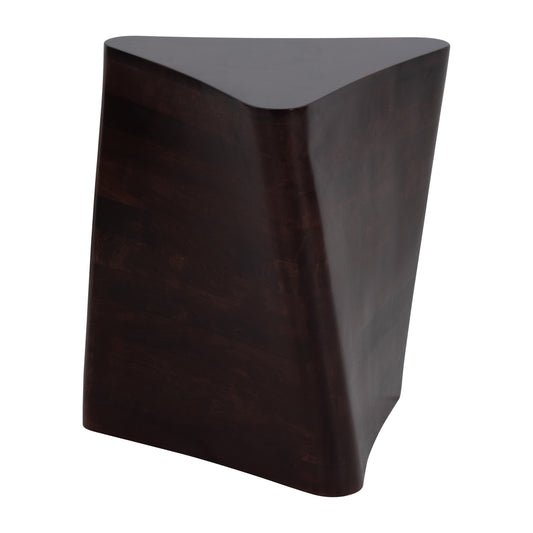 Wood, 18" Modern Side Table, Brown