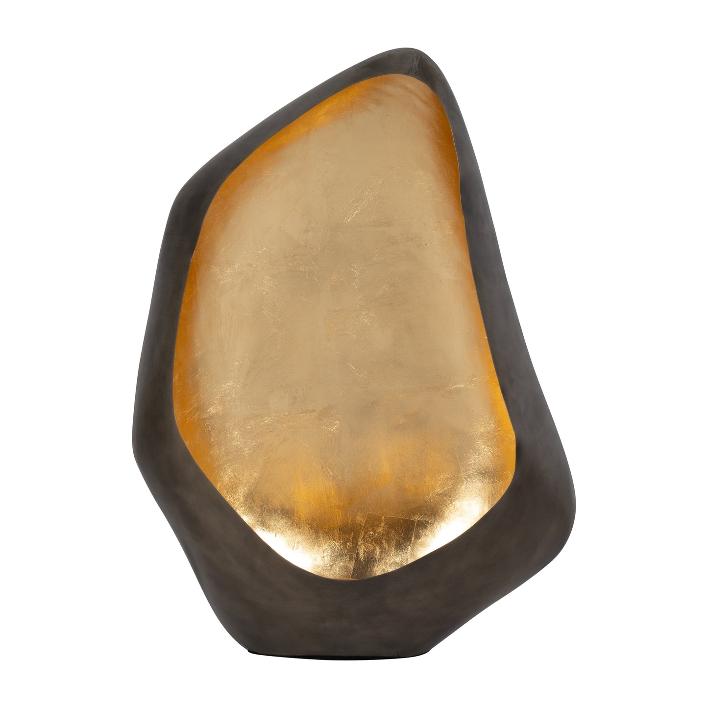 Metal, 23" Leaf Floor Votive Holder, Gold