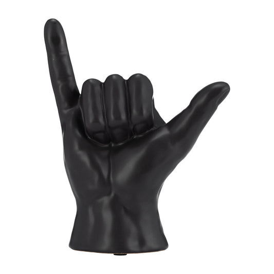 7"h, "hang Loose" Hand, Black