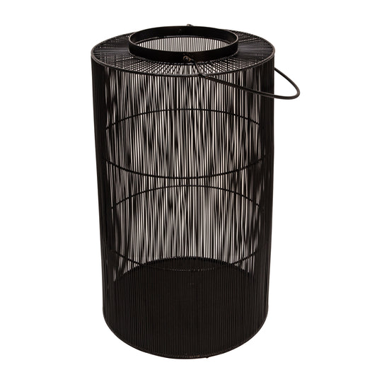 Metal 26" Wire Lantern, Black